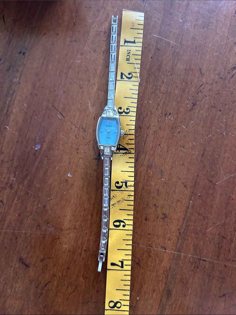 Silver Bracelet Watch with Light Blue Dial with new battery